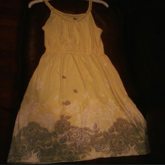 Yellow Floral Sun Dress ♡