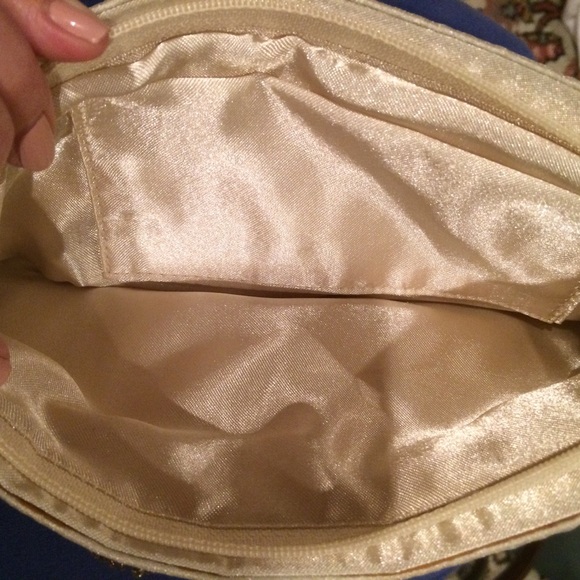 Champagne Colored Beaded Wristlet - Picture 3 of 7