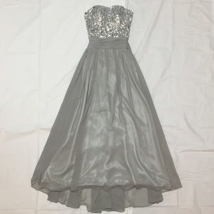 Silver Prom Dress