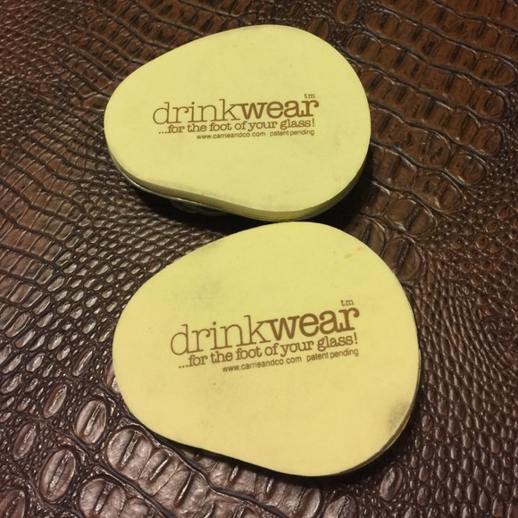 Drinkware Flip Flop Coasters Metallic Rhinestones - Picture 2 of 3