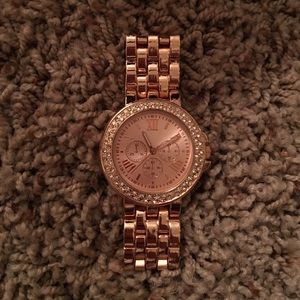 Rose gold watch