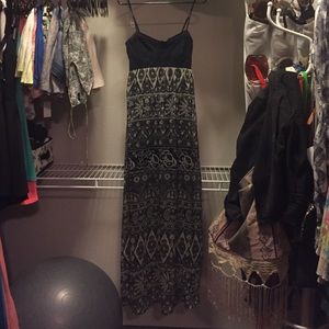 Billabong black pattern maxi