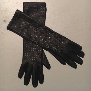 Long Leather Gloves