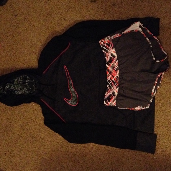 Nike sweatshirt and shorts