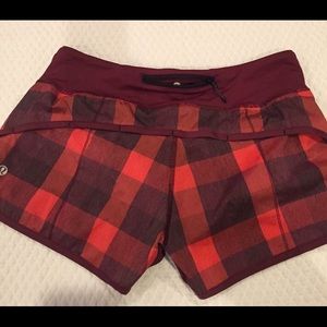 Lululemon Speed Shorts size 2