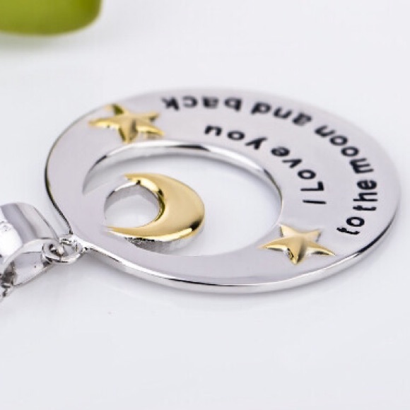 "I Love You to the Moon & Back" Necklace - Picture 2 of 4