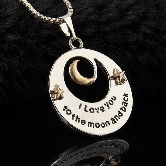 "I Love You to the Moon & Back" Necklace - Picture 3 of 4
