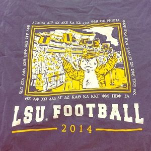 LSU Greek Loves the Tigers long sleeve Tshirt