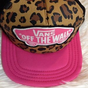 Leopard print Vans cap