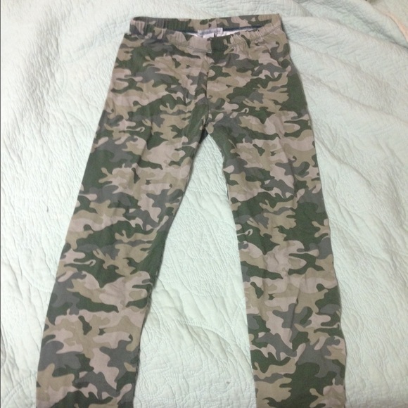 Camouflage print leggings