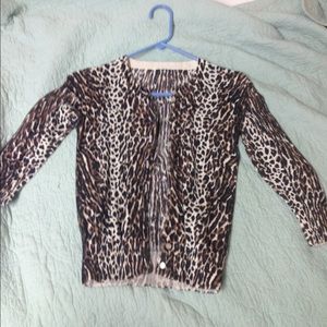Jcrew cheetah print cardigan