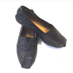 Black Sparkly Toms