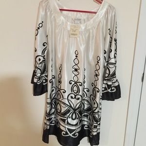 White and black beautiful dress for any occasion!