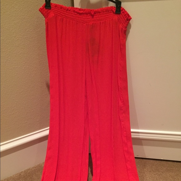 💞💞Orange pool pants - Picture 1 of 3