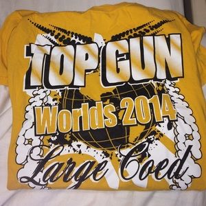 Top Gun Large Coed Worlds 2014 Shirt
