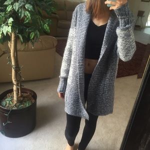 light blue cozy cardigan