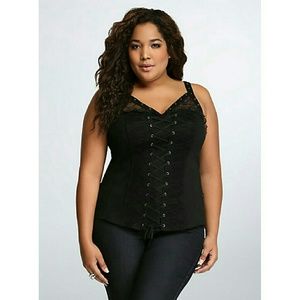 Tripp Lace Up Grommet Corset Top