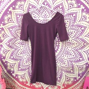Wine bodycon dress