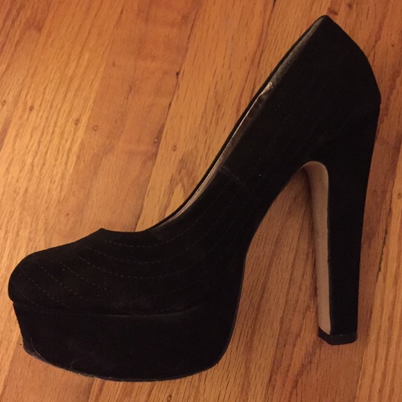 4 inch black heels