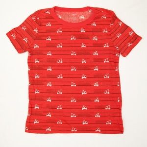 Red scooter print tshirt