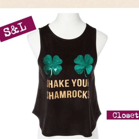 Shake Your Shamrock Tank Top NWOT