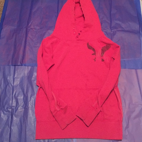 Pink American eagle hoodie - Picture 2 of 2