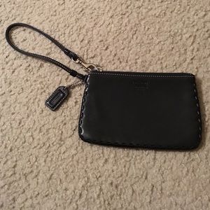 Coach leather wristlet