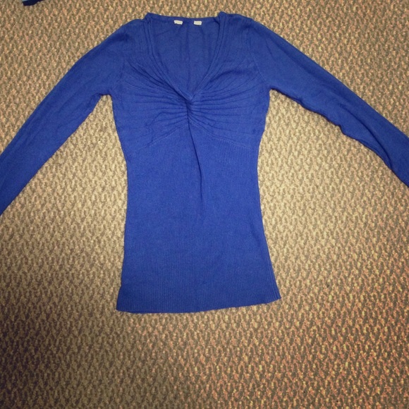 Blue Stretchy Long Sleeve