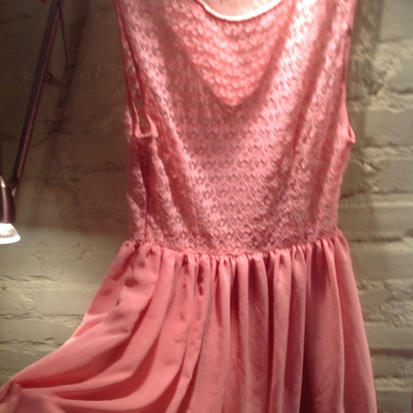 SALE American apparel  lace chiffon peach - Picture 2 of 3