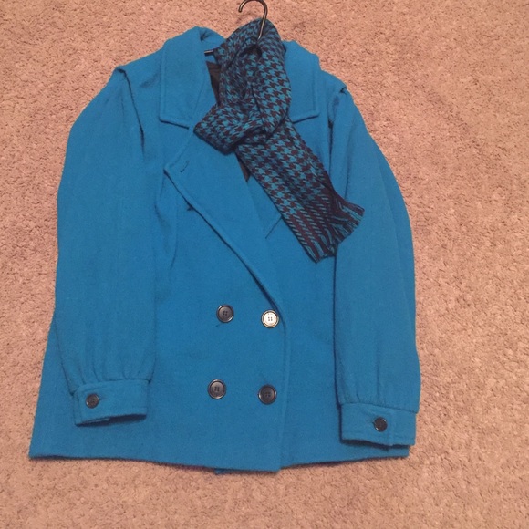 Blue pea coat! - Picture 2 of 3