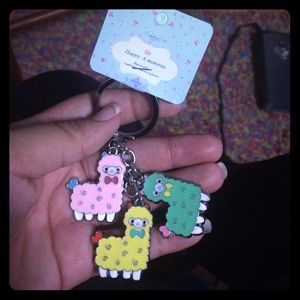 NWT cute alpaca keychain