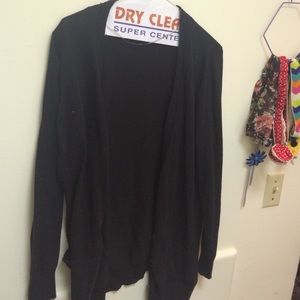 Black cardigan