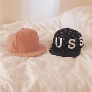 Pink hats+Stussy black hats **limited edition**