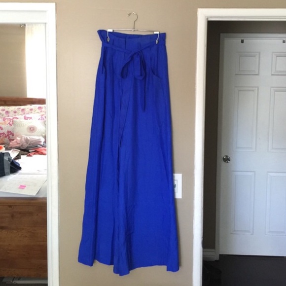 GEORGIE 100% silk high-waisted pants