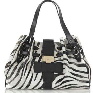 Authentic jimmy choo Ramona zebra bag