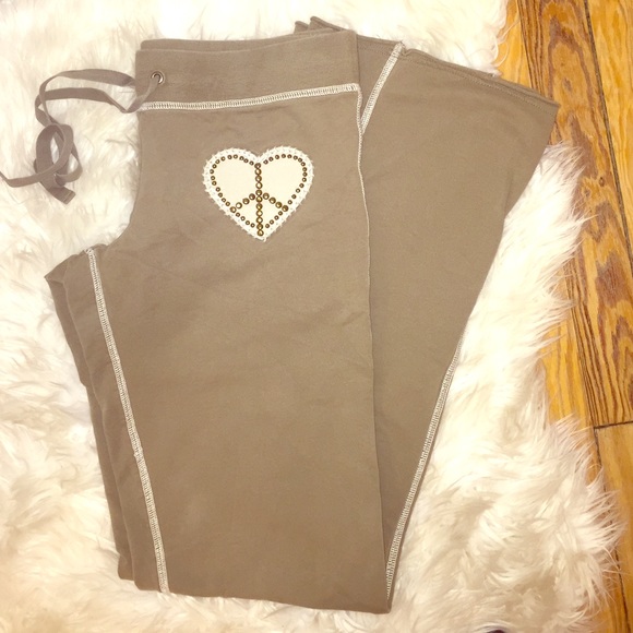 Heart-peace sign sweats