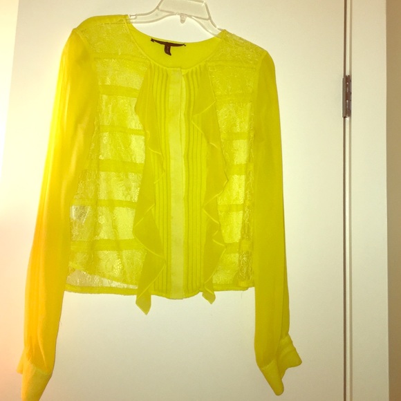 Electric Yellow Blouse BCBG