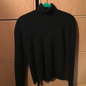 Black turtle neck sweater