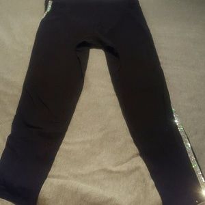 VS Pink Thin-lined Sequin Bling Leggings