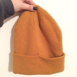 H&M Divided Mustard Yellow Orange Beanie