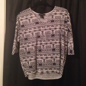 Tribal print top
