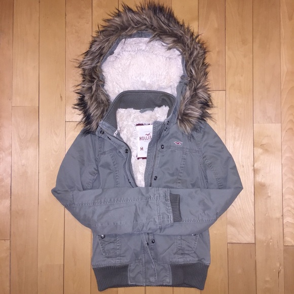 Hollister Faux Fur Lined Jacket