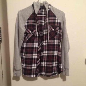 Flannel hoodie