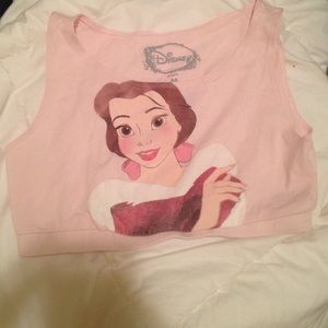 Princess belle sports bra/ crop tank