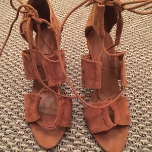 Zara lace up heels