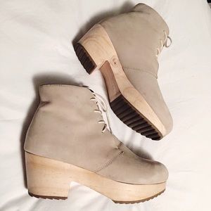 Ecote Suede Clogs / Clog Booties