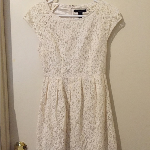 Cream lace dress