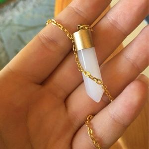 Last one! White Crystal Quartz Necklace