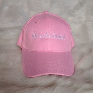 SALE! Baseball Cap UNSOPHISTICATED Pink Hat SALE! Baseball Cap UNSOPHISTICATED Pink Hat