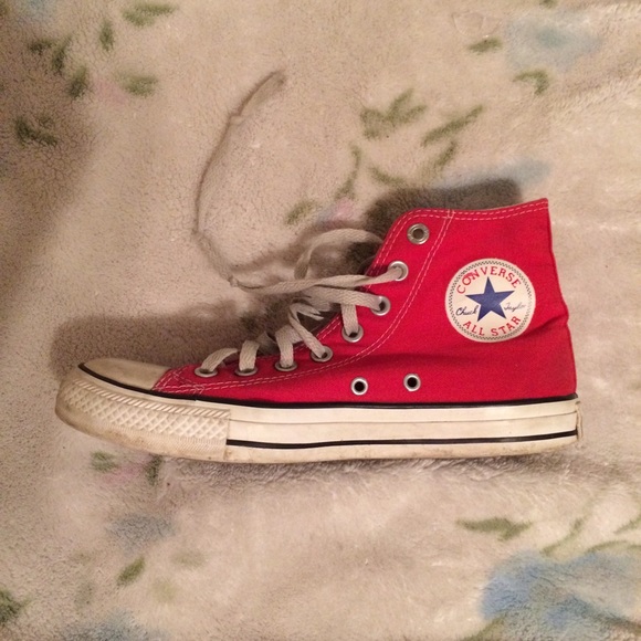Red High Top Converse